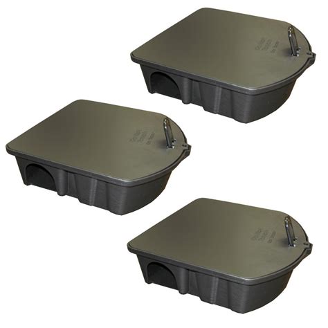 rodent trap metal box|rat bait boxes home depot.